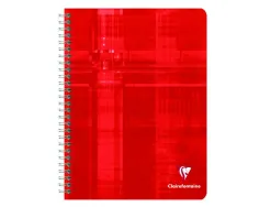Cahier clairefontaine 17x22cm 100 pages seyes papier velin veloute 90g couverture pelliculee reliure integrale