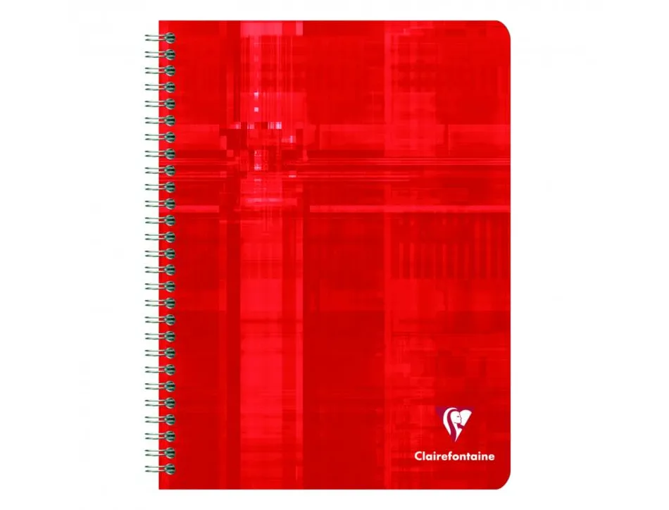 Cahier clairefontaine 17x22cm 100 pages seyes papier velin veloute 90g couverture pelliculee reliure integrale