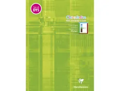 Cahier clairefontainte ecriture pique special dys 210x297mm 48p reglure cadre et lignes 4 couleurs et