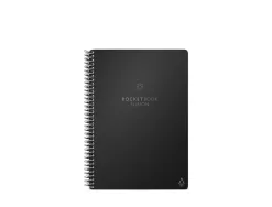 Cahier connecte bic rocketbook fusion executive reutilisable a5 42p avec stylo et serviette microfibre