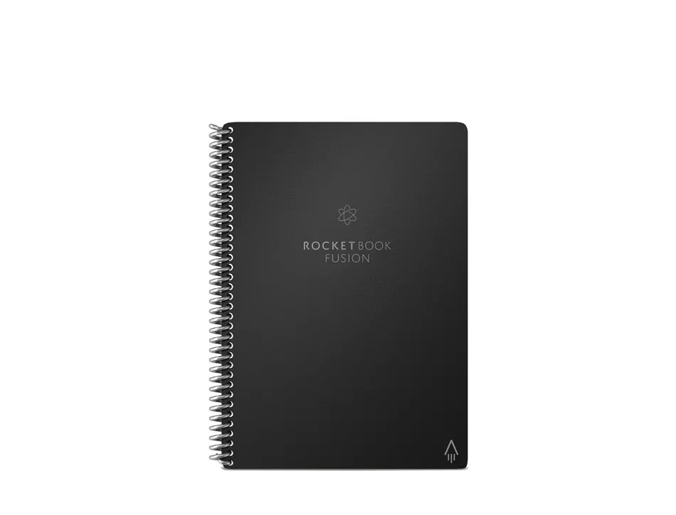 Cahier connecte bic rocketbook fusion executive reutilisable a5 42p avec stylo et serviette microfibre