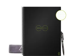 Cahier connecte bic rocketbook core letter reutilisable a4 32p pointillees avec stylo et