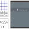 Cahier conquerant 7 integrale et 4trous 230x297 160p 70g q5/5 gris