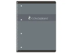 Cahier conquerant 7 integrale et 4trous 230x297 160p 70g q5/5 gris