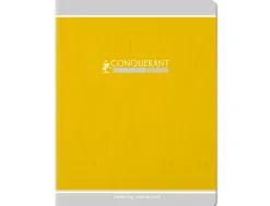 Cahier conquerant classique agrafe 170x220 48 pages 90g seyes recycle