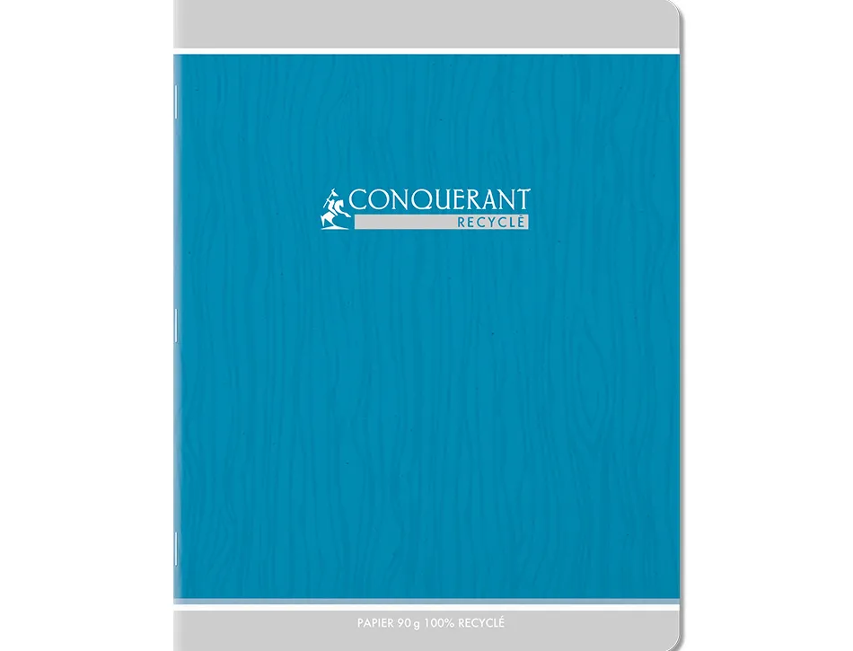 Cahier conquerant classique agrafe 170x220 96 pages 90g seyes recycle