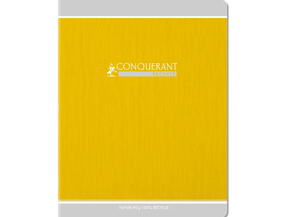 Cahier conquerant classique agrafe 170x220 96 pages 90g seyes recycle
