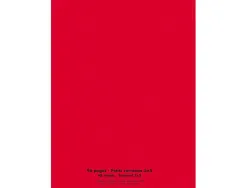 Cahier conquerant classique agrafe 240x320 96p 90g q5 polypro rouge pefc