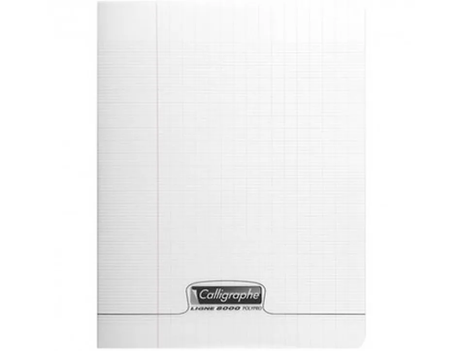 Cahier conquerant couverture pp rigide transparente 21x29,7cm 48p seyes 90g piqure incolore