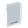Cahier conquerant polypropylene indechirable et lavable 17x22 cm 140 pages piqure 90g seyes incolore