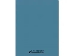 Cahier conquerant poplypropylene indechirable et lavable recycle 24x32 cm 96 pages seyes piqure 90g