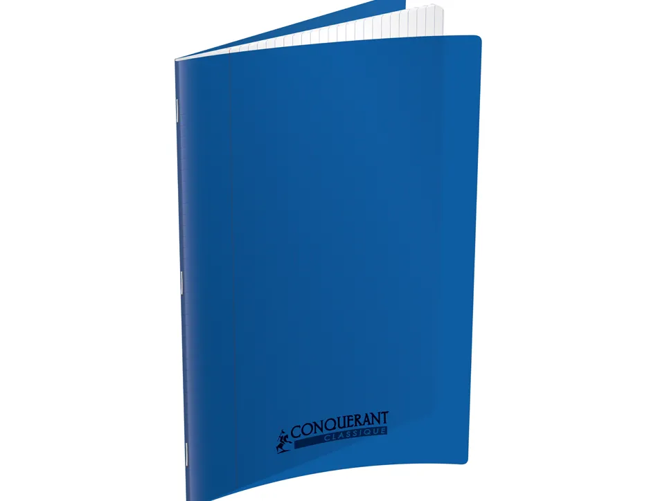 Cahier conquerant poplypropylene indechirable et lavable papier velin extra 24x32 cm 60 pages seyes