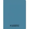 Cahier conquerant poplypropylene recycle indechirable et lavable 17x22 cm 96 pages seyes bleu
