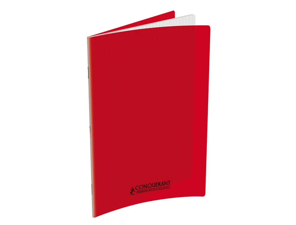 Cahier conquerant poplypropylene indechirable et lavable papier velin extra 24x32 cm 60 pages seyes