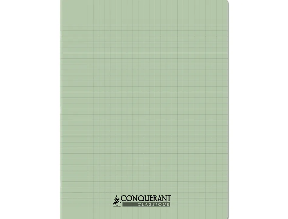 Cahier conquerant poplypropylene indechirable et lavable papier velin extra 24x32 cm 96 pages seyes