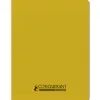 Cahier conquerant poplypropylene recycle indechirable et lavable 17x22 cm 96 pages seyes jaune