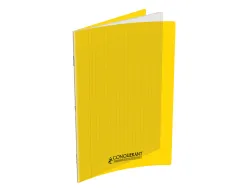 Cahier conquerant poplypropylene indechirable et lavable papier velin extra 24x32 cm 60 pages seyes