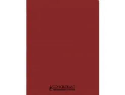 Cahier conquerant poplypropylene indechirable et lavable recycle 24x32 cm 96 pages seyes piqure 90g
