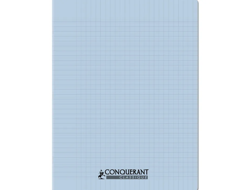 Cahier conquerant poplypropylene indechirable et lavable papier velin extra 24x32 cm 96 pages seyes