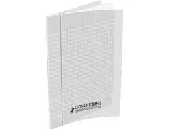Cahier conquérant polypropylène a4+ 24x32cm 140 pages 90g séyès incolore