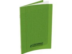 Cahier conquérant polypropylène a4+ 24x32cm 140 pages 90g séyès coloris vert