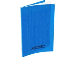 Cahier conquérant polypropylène a4+ 24x32cm 140 pages 90g séyès coloris bleu
