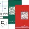 Cahier d'écriture piqué conquérant classique couverture vernie carte couchée a5+ 17x22cm 32 pages 90g séyès 4mm