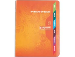 Cahier de texte calligraphe piqure couverture carte 17x22cm 120 pages 70g seyes