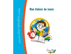 Cahier de texte hamelin serpodile pour enfants dyspraxiques dyslexiques dysgraphiques 17x22 cm 100