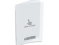 Cahier dessin oxford couverture polypropylène transparent a4+ 24x32cm 48 pages papier dessin uni