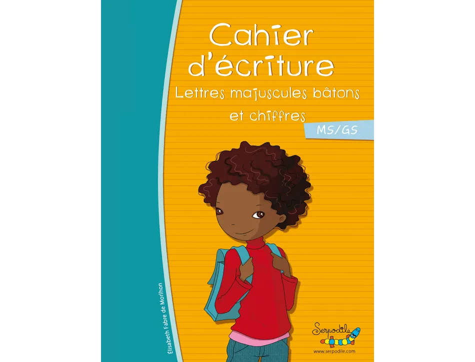 Cahier entrainement hamelin serpodile 21x29.7 cm majuscule baton a4 47 pages