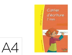 Cahier entrainement hamelin serpodile cahier d ecriture cursive double ligne 7mm a4 44 pages avec stylo