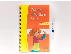 Cahier entrainement hamelin serpodile cahier d ecriture cursive double ligne 7mm a4 44 pages avec stylo