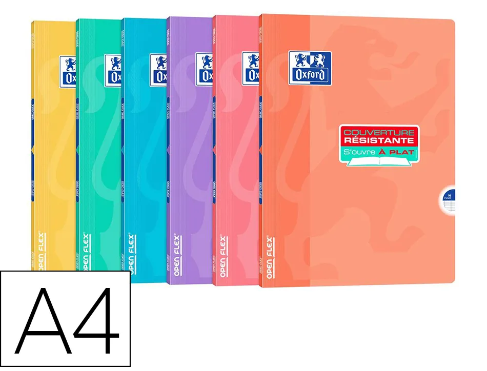 Cahier hamelin openflex pastel agrafe 210x297 96 pages optik paper seyes