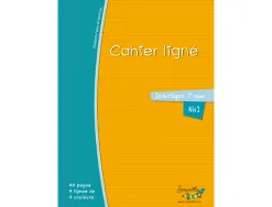 Cahier hamelin serpodile 17x22 cm 48 pages double ligne 7mm niveau 1