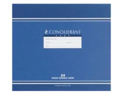 Cahier maternelle calligraphe pique a l'italienne 17x14,7cm 24p double ligne 3mm 70g coloris rose