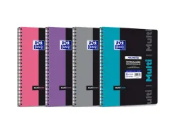 Cahier multinotes oxford etudiants reliure integrale couverture polypropylene a4+ 160 pages perforees 90g seyes
