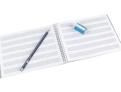 Cahier musique liderpapel portee 3mm cuarto 20 feuilles 100gr