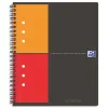 Cahier notebook oxford optik paper couverture rigide a5+ 16,9x21cm 160 pages 5x5mm feuilles détachables perforées noir