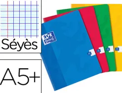 Cahier oxford brochure souple optik paper couverture pelliculée lavable a5+ 17x22cm 192 pages 90g séyès