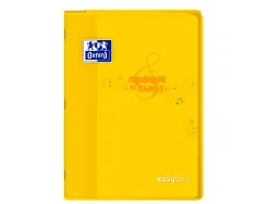 Cahier oxford easybook musique et chants agrafe 210x297mm 48p optik paper seyes/musique