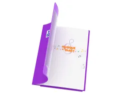 Cahier oxford easybook musique et chants agrafe 210x297mm 48p optik paper seyes/musique