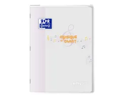 Cahier oxford easybook musique et chants agrafe 210x297mm 48p optik paper seyes/musique