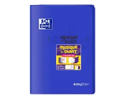 Cahier oxford easybook musique et chants agrafe 210x297mm 48p optik paper seyes/musique