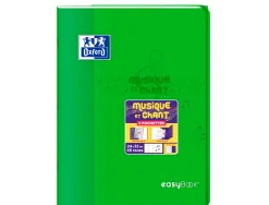 Cahier oxford easybook musique et chants agrafe 240x320mm 48p optik paper seyes/musique