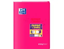 Cahier oxford easybook musique et chants agrafe 240x320mm 48p optik paper seyes/musique