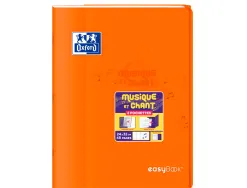Cahier oxford easybook musique et chants agrafe 240x320mm 48p optik paper seyes/musique
