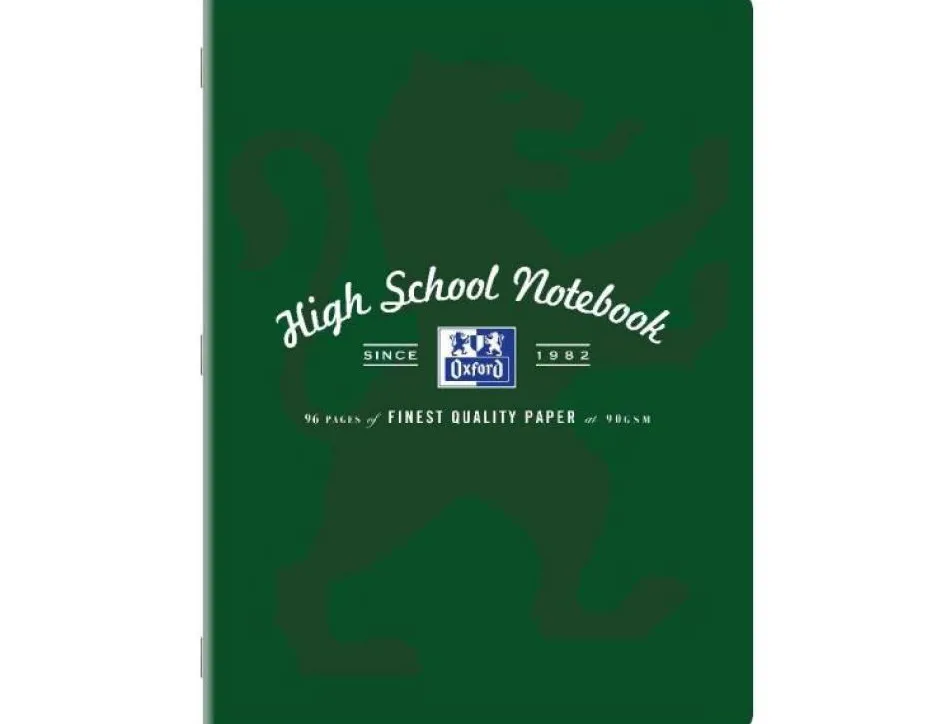 Cahier oxford high school agrafe 240x320mm 96p 90g seyes