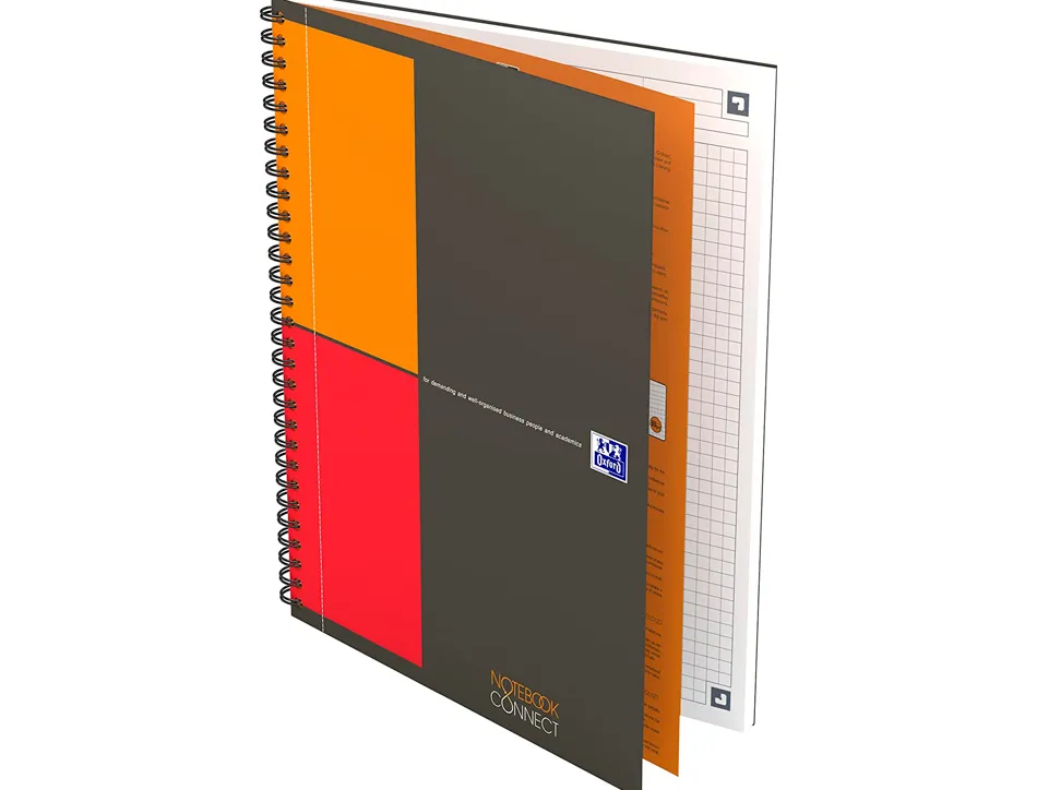 Cahier oxford notebook reliure intégrale b5 17,6x25cm 160 pages 80g quadrillage 5mm