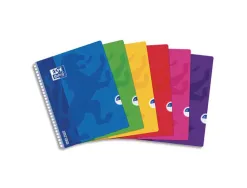 Cahier oxford openflex reliure intégrale couverture polypropylène transparent a4+ 24x32cm 180 pages séyès page de garde